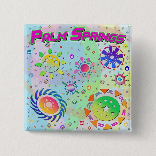 Palm Springs Seven Suns & Energy Button (Vorderseite)