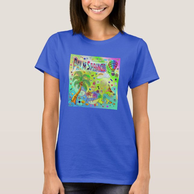 Palm Springs, T-shirt mélodie intemporelle (Devant)