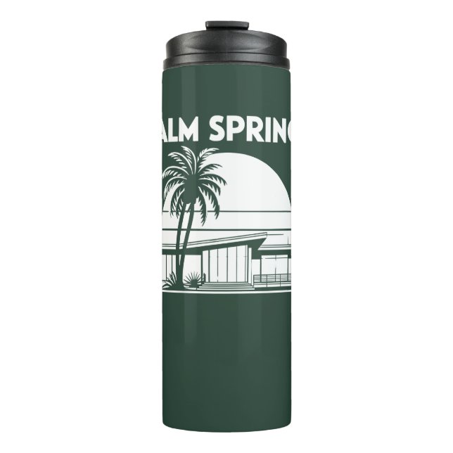 Palm Springs T-Shirt Thermosbecher (Vorderseite)