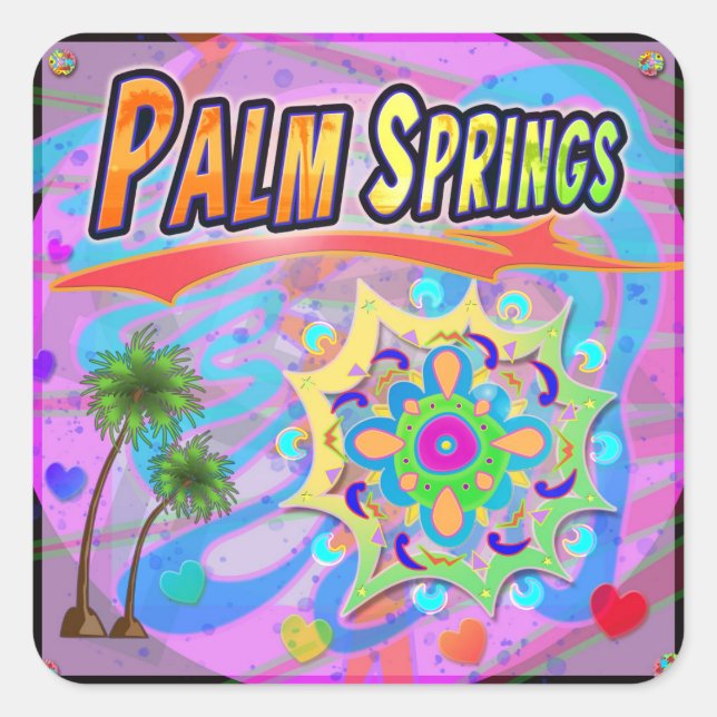 Palm Springs True Progress Aufkleber (Vorderseite)