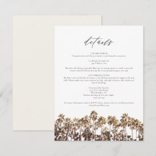 PALM SPRINGS Vintage Palmbaume Details Karte