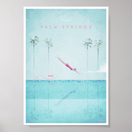 Palm Springs Vintage Travel Poster