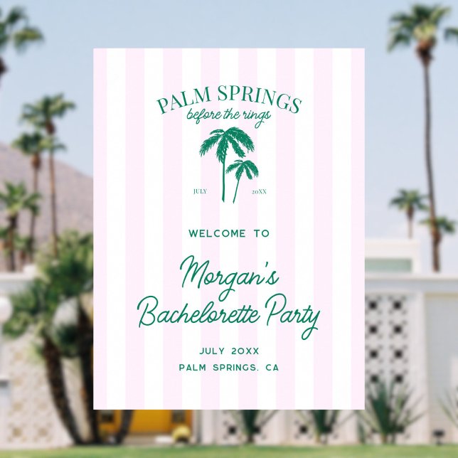 Palm Springs vor dem Rings Bachelorette Empfang Poster (Von Creator hochgeladen)