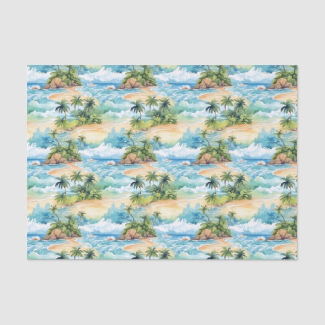 Palm Summer Tissue Paper Seidenpapier (Vorderseite)