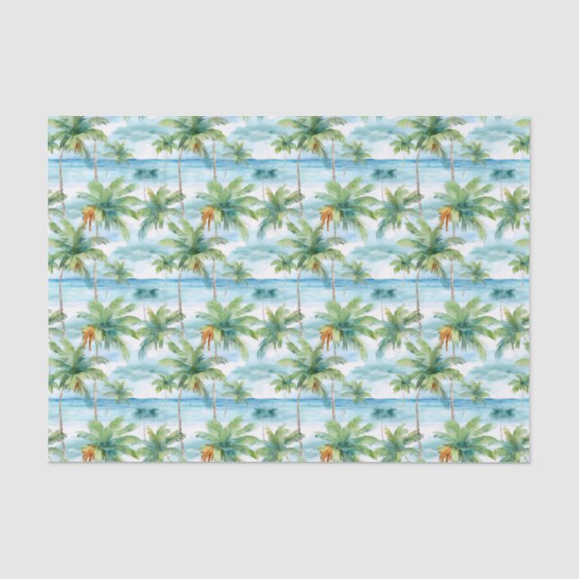 Palm Summer Tissue Paper Seidenpapier (Vorderseite)