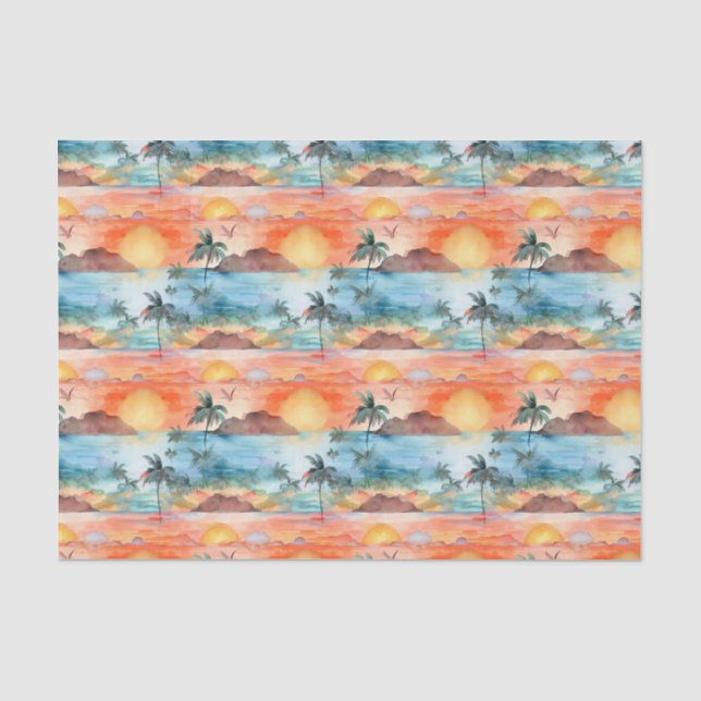 Palm Summer Tissue Paper Seidenpapier (Vorderseite)