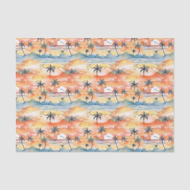 Palm Summer Tissue Paper Seidenpapier (Vorderseite)