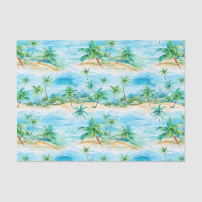 Palm Summer Tissue Paper Seidenpapier (Vorderseite)