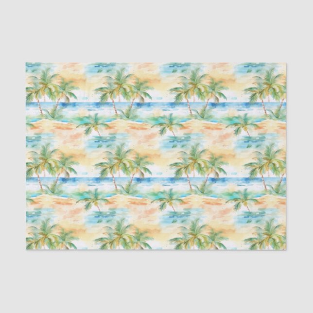 Palm Summer Tissue Paper Seidenpapier (Vorderseite)