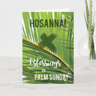 Palm Sunday Blessings Hosanna Karte