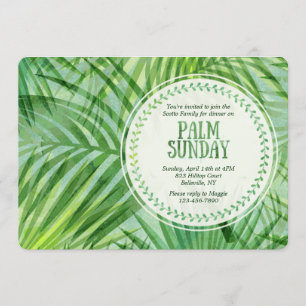 Palm Sunday Einladung