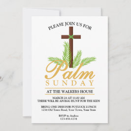 Palm Sunday Einladung