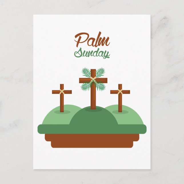 Palm Sunday Holiday Postcard Feiertagspostkarte (Vorderseite)