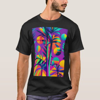 Palm Sunday Ken Gage Tropical Retrowave T-Shirt
