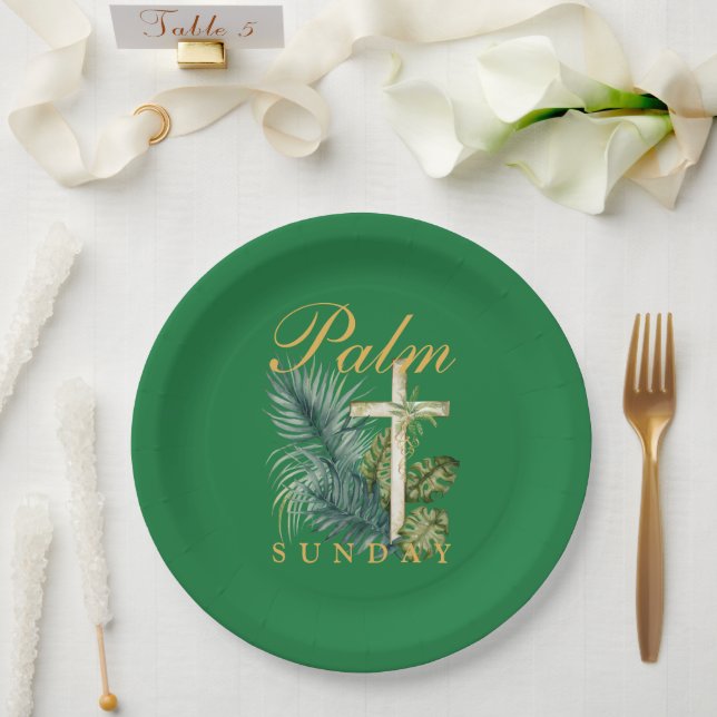 Palm Sunday Pappteller (Hochzeit)