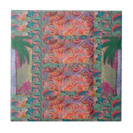 Palm Tree Abstrakt Fliese