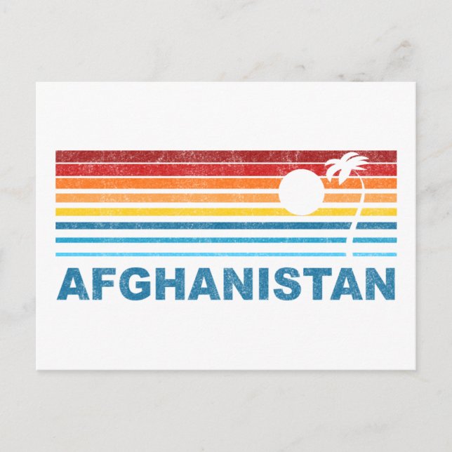 Palm Tree Afghanistan Postkarte (Vorderseite)