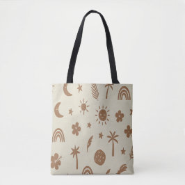 Palm Tree and Moon Tote Bag Tasche