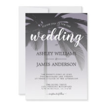 Palm Tree Ash Lila Beach Wedding