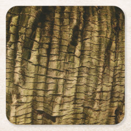 Palm Tree Bark Rechteckiger Pappuntersetzer
