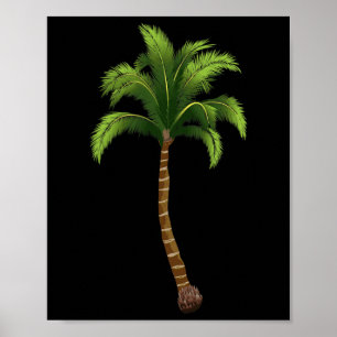 Palm Tree Beach Coast Cali Florida Sun Geschenk Ma Poster