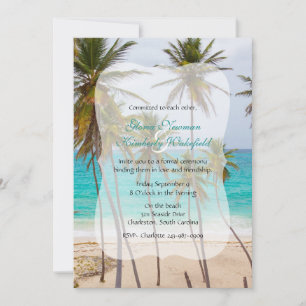 Palm Tree Beach Einladung