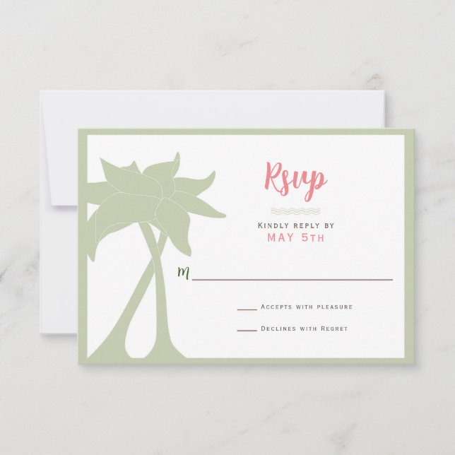 Palm Tree Beach Hochzeit in Urlaubsort UAWG (Vorderseite)