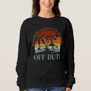 Palm Tree Beach Sunset Kindergarten Lehrer Sommer Sweatshirt