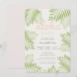 Palm Tree Blätter Aloha Baby Dusche Einladung