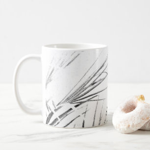 Palm Tree Blätter Minimalismus Sketch Kaffeetasse
