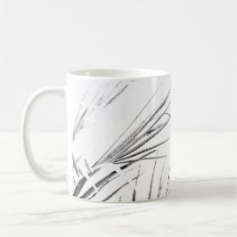 Palm Tree Blätter Minimalismus Sketch Kaffeetasse