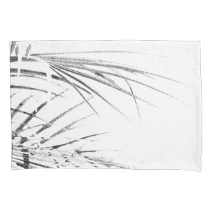 Palm Tree Blätter Minimalismus Sketch Kissenbezug