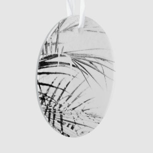 Palm Tree Blätter Minimalismus Sketch Ornament