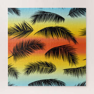 Palm Tree Blätter: nahtloses Muster.