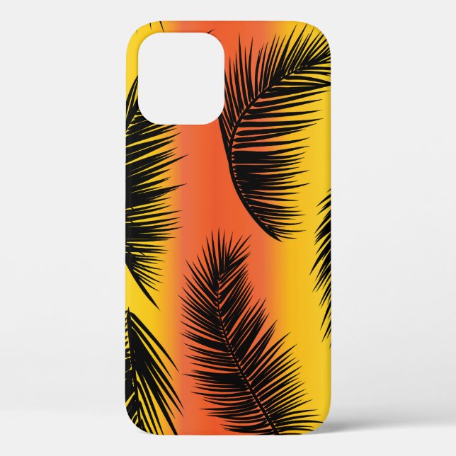 Palm Tree Blätter: nahtloses Muster. Case-Mate iPhone Hülle (Rückseite)