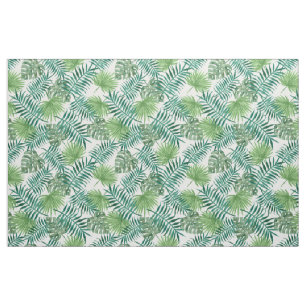 Palm Tree Blätter Tropical Green Pattern Stoff