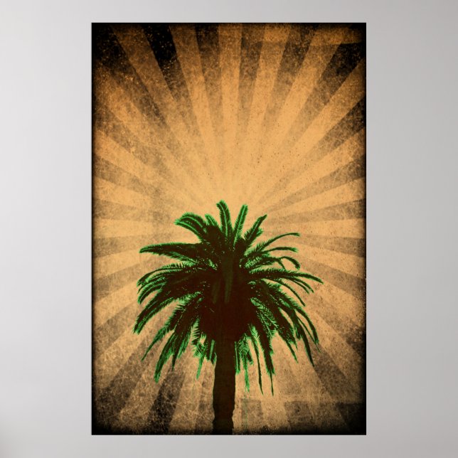 Palm Tree Bold Poster (Vorne)