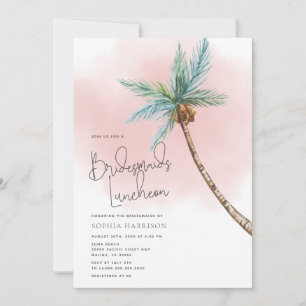 Palm Tree Bridesmaitres déjeuner Invitation