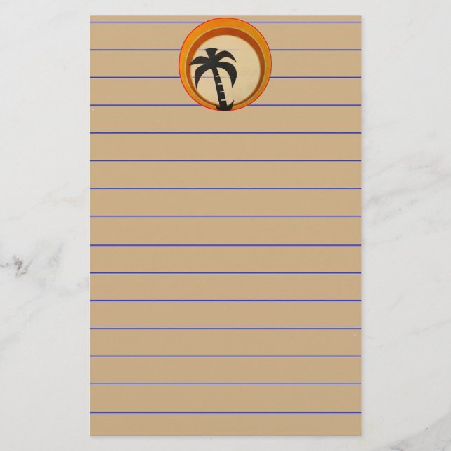 Palm Tree Briefpapier (Vorderseite)