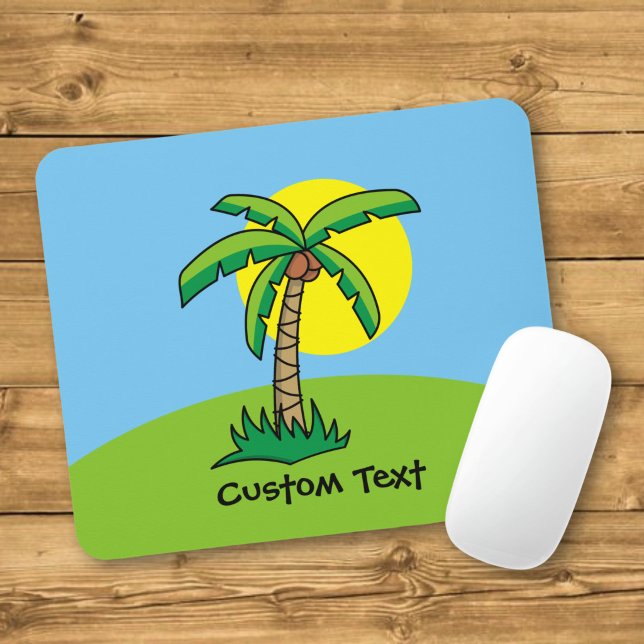 Palm Tree Cartoon Mouse Pad Mousepad (Von Creator hochgeladen)