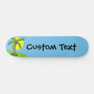 Palm Tree Cartoon Skateboard