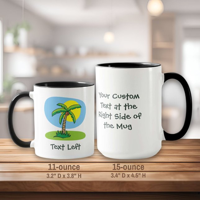 Palm Tree Cartoon Tasse (Von Creator hochgeladen)