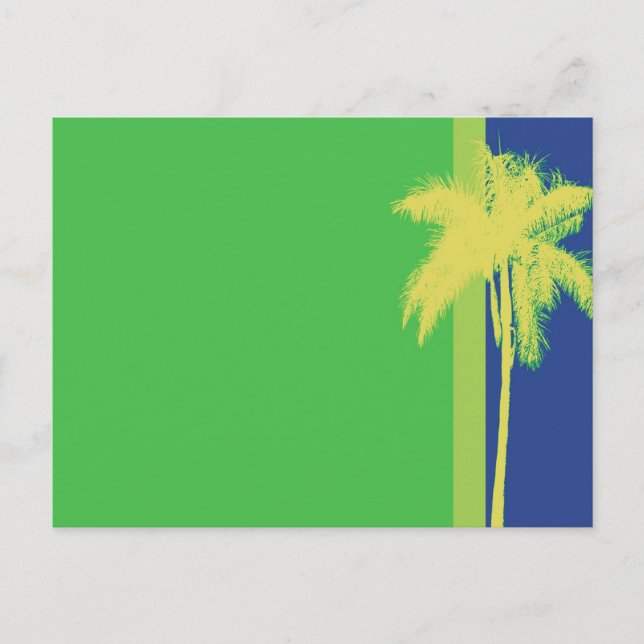 Palm Tree Citrus Farbe Postkarte (Vorderseite)