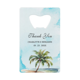 Palm Tree Coastal Beach Mariage Faveur