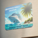 Palm Tree Cruise Ship Ocean Family Vacation Magnet<br><div class="desc">Dieses Design kann in dem Bereich personalisiert werden, der durch das Ändern des Fotos und/oder Textes zur Verfügung gestellt wird. Sie können auch angepasst werden, indem Sie auf Vorlage personalisieren klicken und dann auf die Schaltfläche klicken, um weitere Optionen anzupassen, um die Hintergrundfarbe zu löschen oder zu ändern, Text hinzuzufügen,...</div>