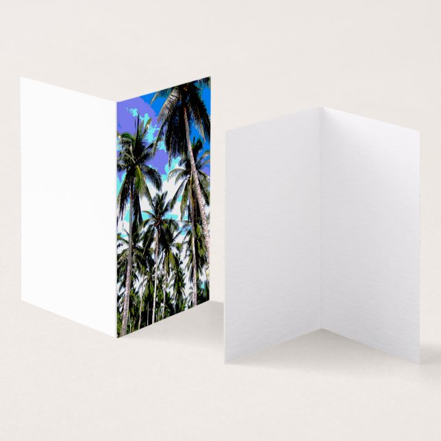 Palm Tree Design Card (Innenseite und Außenseite)
