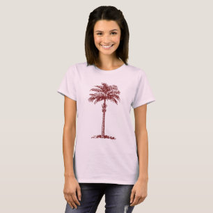 Palm Tree - Dunkelrot T-Shirt