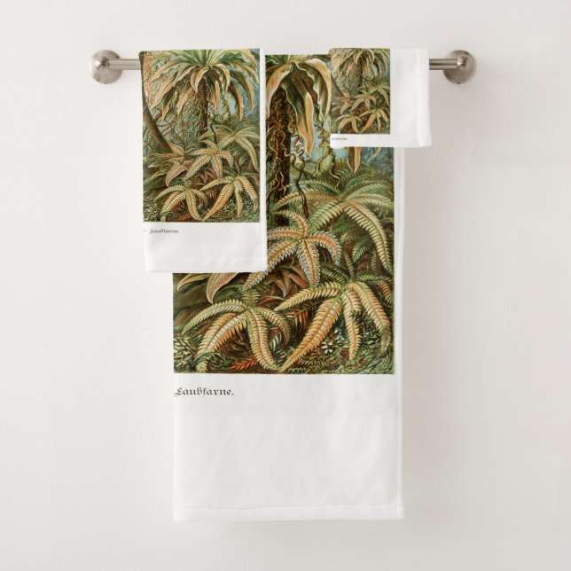 Palm Tree Ernst Haeckel Badhandtuch Set (Insitu)