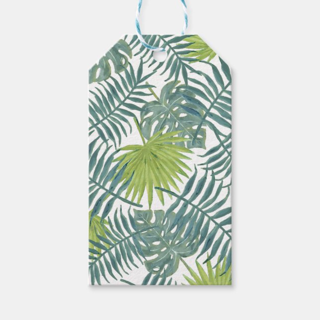 Palm Tree Fronds malen hawaiisch Geschenkanhänger (Vorderseite)