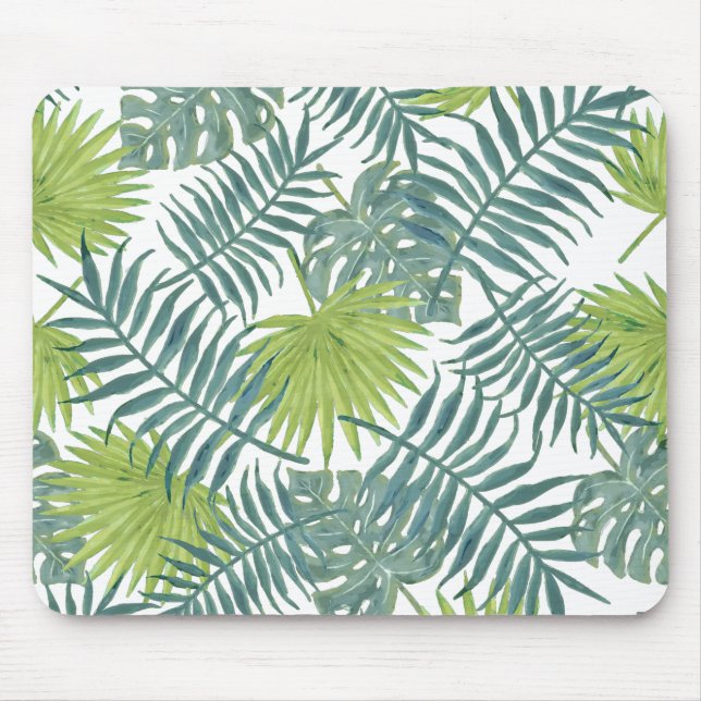 Palm Tree Fronds malen hawaiisch Mousepad (Vorne)
